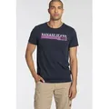 Produktbild: T-Shirt BRUNO BANANI, Damen, Gr. XXL (60/62), blau (marine), Single Jersey, Obermaterial: 100% Baumwolle, bedruckt, schmal, Rundhals, Shirts T-Shirt, kurze Ärmel, schmale Passform, bedruckt, Rundhalsausschnitt