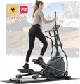 Produktbild: Hop-Sport Crosstrainer HS-160CF Stage mit 12 Trainingsprogrammen, Crosstrainer für Zuhause mit Transportrollen Blau