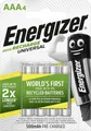 Produktbild: Energizer NiMH Akku Universal Micro AAA 500 mAh 4er Pack  Akku