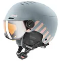 Produktbild: Uvex - Kid's Rocket Visor - Skihelm Gr 51-55 cm grau