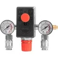 Produktbild: STAHLWERK Druckschalter DE-20 ST 0-8 Bar mit Manometer und 2 Schnellkupplungen