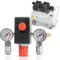 Produktbild: Stahlwerk Druckschalter De-20 St 0-8 Bar Mit Manometer Und 2 Schnellkupplungen