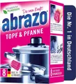 Produktbild: abrazo Geschirrschwamm Topf & Pfanne 8 Reinigungskissen für Töpfe, Grill & Backofen, 8Stk.