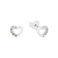 Produktbild: Prinzessin Lillifee Ohrstecker 925 Sterling Silber Mädchen Kinder Ohrschmuck, mit Zirkonia synth., 0,5 cm, Silber, Herz, Kommt in Schmuck Geschenk Box, 2024376