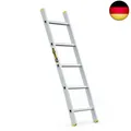 Produktbild: DRABEST Leiter PRO Serie Aluleiter 5 Sprossen Anlegeleiter Stufenanlegeleiter