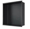 Produktbild: Wandeinbauregal für das Badezimmer Schwarz Bernkot 30 x 30 x 10 cm