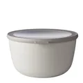 Produktbild: Mepal Multi Bowl Cirqula Round - Mikrowellen Geschir - Geeignet als Luftdichte Aufbewahrungsbox für den Kühlschrank, Mikrowellengeschirr & als Frischhaltedosen - 3000 ml - Nordic white