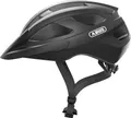 Produktbild: ABUS Rennradhelm Macator - sportiver Fahrradhelm für Einsteiger - auch für Zopfträger/-innen - für Damen und Herren - Schwarz Matt, Größe S (51-55 cm)