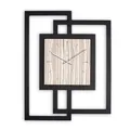 Produktbild: Kreative Feder Moderne Designer-Wanduhr aus Holz mit stilvollem Akzent aus Ahorn-Furnier (Ahorn, leises Funkuhrwerk)