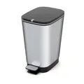 Produktbild: Curver Pedal-Abfalleimer 60L metallisiert Gummidichtung