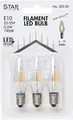 Produktbild: Star Universal Ersatzleuchtmittel LED, E10, klar, 1900K, 0,5W, 5 LM, 3 St./ Karte, 300-20
