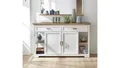 Produktbild: Sideboard Jasmin Anrichte Kommode Schrank Pinie hell Artisan Eiche 171x102 cm