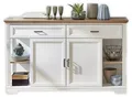 Produktbild: Sideboard JASMIN Pinie weiß Nachbildung mit offenen Fächern