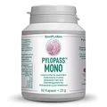 Produktbild: Pylopass MONO 200mg, 60 Kapseln, zum Diätmanagement bei Helicobacter Pylori Infektionen, hochdosiert, vegan, laktosefrei, glutenfrei, qualitätsüberwacht