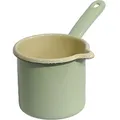 Produktbild: Riess Emaille Schnabeltopf mit Stiel 0,75 l grün Milchtopf Emailletopf Pastell