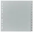 Produktbild: herlitz Kunststoff-Register, Zahlen, A4, 31-teilig, grau