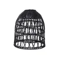 Produktbild: Star Trading Lampenschirm Knute, Rattan, Schwarz, E27, Außenbereich, 33 cm