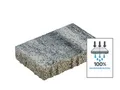 Produktbild: Pflastersteine AQUADRAIN PERMEA WEIß-SCHWARZ 30/20/6 CM