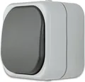 Produktbild: REV AquaTop, Ausschalter - Wechselschalter Feuchtraum IP44, Aufputz, grau