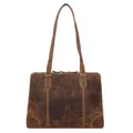 Produktbild: Greenburry Vintage Shopper Tasche Leder 37 cm Laptopfach braun TAS051939