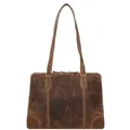 Produktbild: Greenburry Vintage Shopper Tasche Leder 37 cm Laptopfach  braun