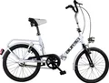 Produktbild: Dino Bikes 8006817321019, Stadtrad, Erwachsene, Unisex, Falten, Stahl, Schwarz, Weiß