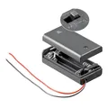 Produktbild: Batteriehalter Akkuhalter 2x AA Schalter Deckel Wasserabweisend Batteriegehäuse