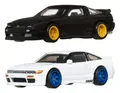 Produktbild: Hot Wheels Premium Car Culture Diecast Modellautos 2er-Pack 1/64 '96 Nissan 180S
