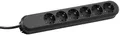 Produktbild: Bachmann 381.149K Tischsteckdose 6-fach, 5,0m, schwarz