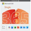 Produktbild: Microsoft 365 Single, 12 Monate für 1 Nutzer (5 Geräte), TB Cloudspeicher, Download Code - [Multiplattform]