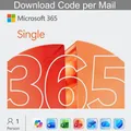 Produktbild: Microsoft Of­fice 365 Single (Personal) 1Nutzer 1Jahr 5Geräte Digitaler Download
