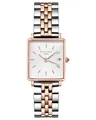 Produktbild: Rosefield QMWSSR-Q024 Damenuhr The Boxy XS roségoldfarben, Bicolor, Datum, 22 x