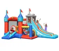 Produktbild: 4iQ HappyHop Gryf – aufblasbares Schloss mit Trampolin und Gebläse