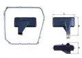 Produktbild: KNECHT Hydraulikfilter, Automatikgetriebe HX 185D für AUDI PORSCHE