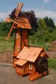 Produktbild: DSH DEKO SHOP HANNUSCH Gartenfigur Windmühle mit integrierter Wassermühle, kombinierte Wind- und Wassermühle