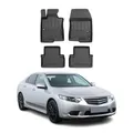 Produktbild: OMAC Gummi Fußmatten kompatibel mit Honda Accord 2008-2015 Premium TPE Automatten 4tlg