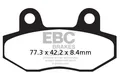 Produktbild: Bremsbeläge EBC Hyosung GT 125-250-650 / KARION 125 / RX 125 / XRX 125 / GV...