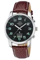 Produktbild: MASTER TIME Herren-Funkuhr Basic Lederband Braun MTGA-10426-22L