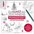Produktbild: Kunst des Zeichnens Weihnachtszeit - Adventskalender - Rot/Weiß
