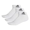 Produktbild: adidas 3 Paar Performance Sneaker/Quarter Socken Unisex Kurzsocke, Farbe:White, Socken & Strümpfe:43-45
