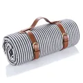 Produktbild: Picknickdecke 150 x 200cm,Streifen Picknickdecke Wasserdicht,Tragbare Extra Große Stranddecke,Campingdecke Sanddichte Isoliert mit Tragegriff,Perfekt für Picknick/Outdoor/Camping/Beach/Park