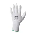 Produktbild: Arbeitshandschuhe Handschuhe PU / Nylon Feinstrick weiß Größe 11