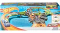 Produktbild: Hot Wheels GFH87 - Super Mega Crash Große Rennbahn mit 8er Looping Kurve XXL 1,5 m breites Spielset mit Beschleuniger, Spielzeug ab 5 Jahren, Abweichungen in Verpackung vorbehalten