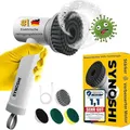 Produktbild: Synoshi Elektrische Reinigungsbürste Power Spin Scrubber 3 Bürstenaufsätze Akku