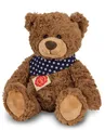 Produktbild: Brauner Teddybär Mit Star Aufdruck Schal Von Teddy Hermann Original - 91362 -