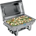 Produktbild: SARO Chafing Dish incl. 1/1 GN-Behälter 65mm tief Speisenwärmer Edelstahl ANOUK1
