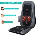 Produktbild: NAIPO Rücken Massagegerät Massagesitzauflagen mit Shiatsu Wärme Tiefenmassage Rollmassage Vibration für oberen unteren komplett Rücken MGBK-2606H