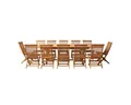 Produktbild: Tikamoon Garten-Essgruppe Rechteckige Outdoor Sitzgruppe aus Akazienholz Capri 12, (1-tlg)