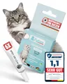 Produktbild: Spot On Katze 6 x 1,2 ml – 12 Wochen Floh und Zeckenschutz für Katzen – Flohmittel mit Aktivstoffen Lemon Eukalyptus – Effektiver Zeckenschutz Katze – Spot On für Katzen schützt langanhaltend - FUTUM