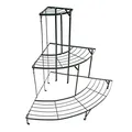 Produktbild: DEMA Pflanzentreppe Eck 60x60x75 cm – Pflanztreppe, Blumentreppe, Blumenbank – 3 Stufen, Stabil, Dekorativ, Wetterfest – Balkon, Garten, Terrasse, Indoor & Outdoor – Grün